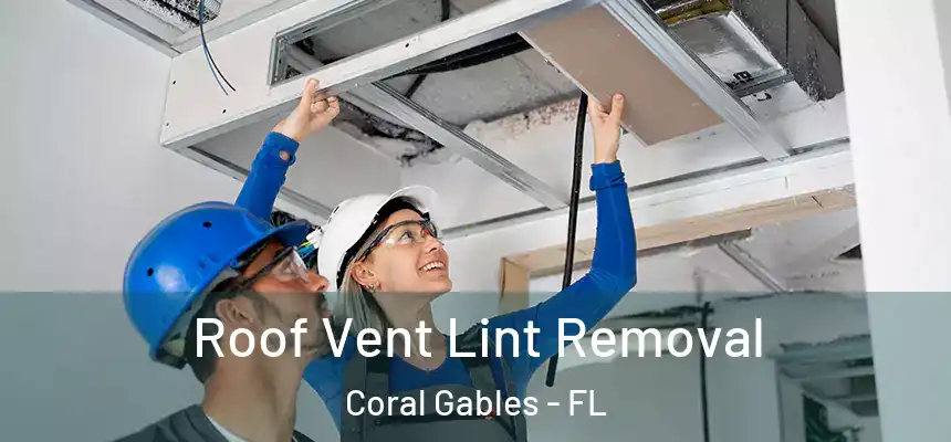 Roof Vent Lint Removal Coral Gables - FL